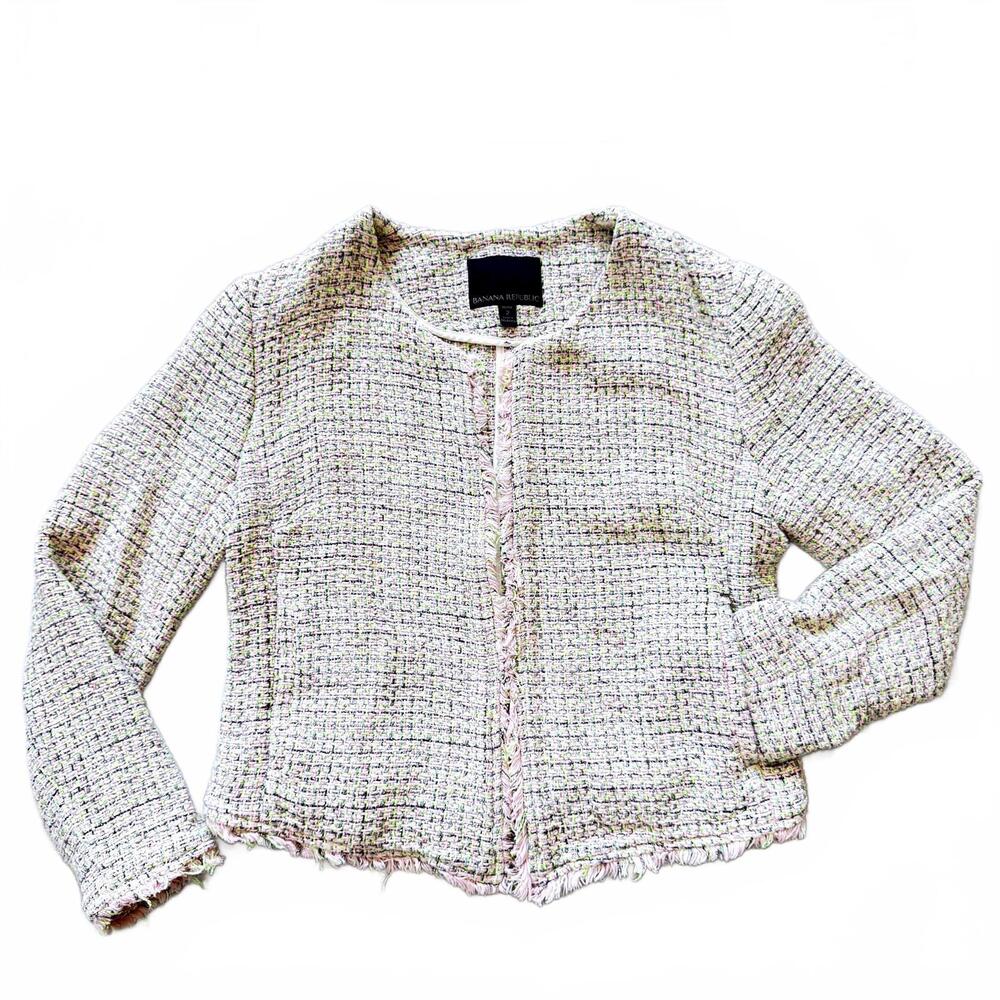 Banana Republic Women's Tweed Jacket, Size 2P‎
